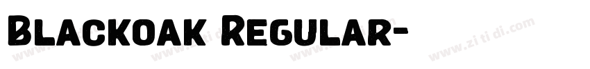 Blackoak Regular字体转换